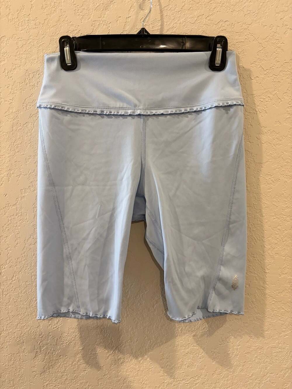 Free People FP Movement Heart Rate Biker Shorts with Ruffle Edge